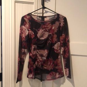 Sheer Floral Long Sleeve